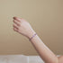 Lilac | Silver | Firefly Glass Cross Bracelet
